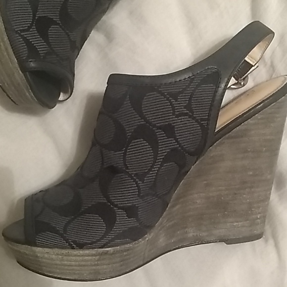 Coach Signature Wedges - Picture 2 of 4